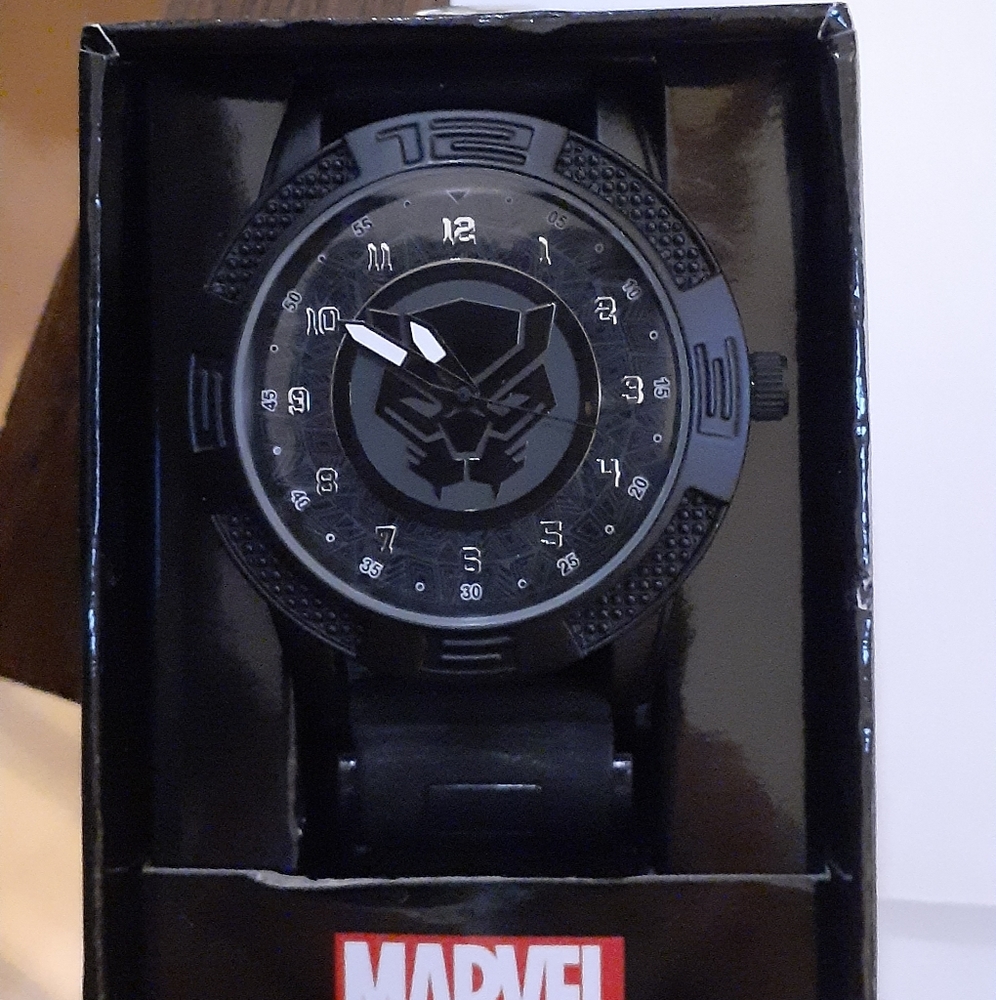 Marvel Black Panther Men's Sports Wrist Watch New